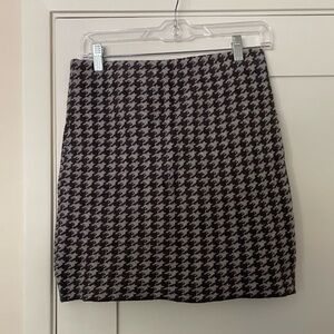 Active USA Houndstooth Knit Mini Skirt